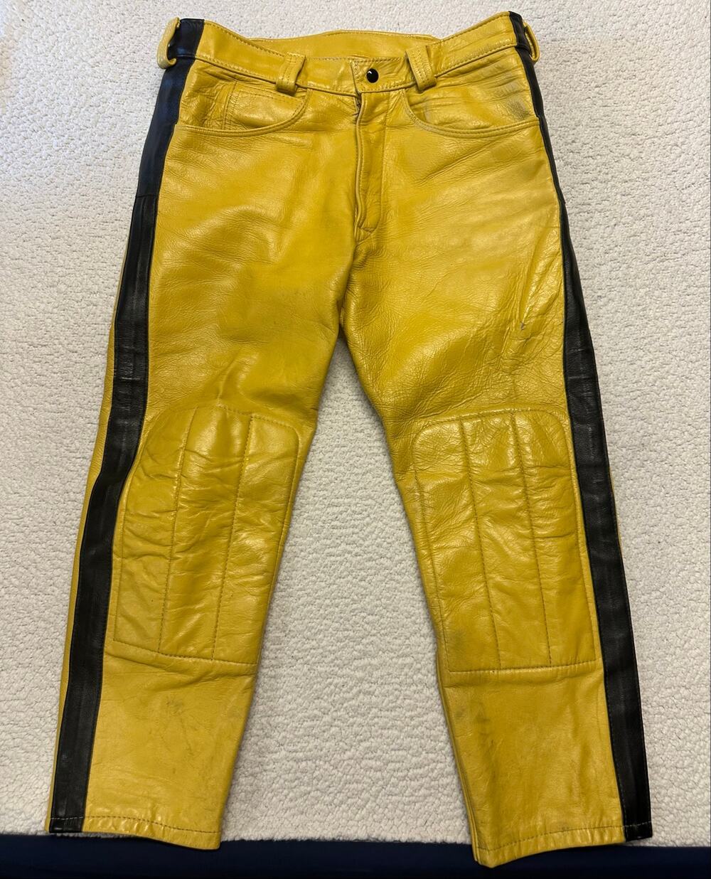 Vintage Bates Leather Motorcycle Pants Size 34